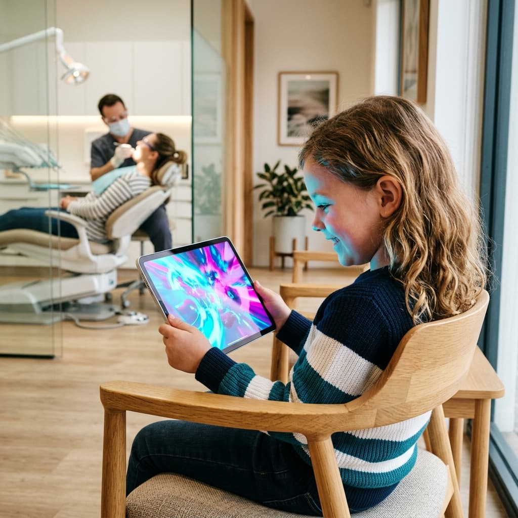 Waiting Room Arcade - Clinical Distraction Therapy Interface inside an Operatory